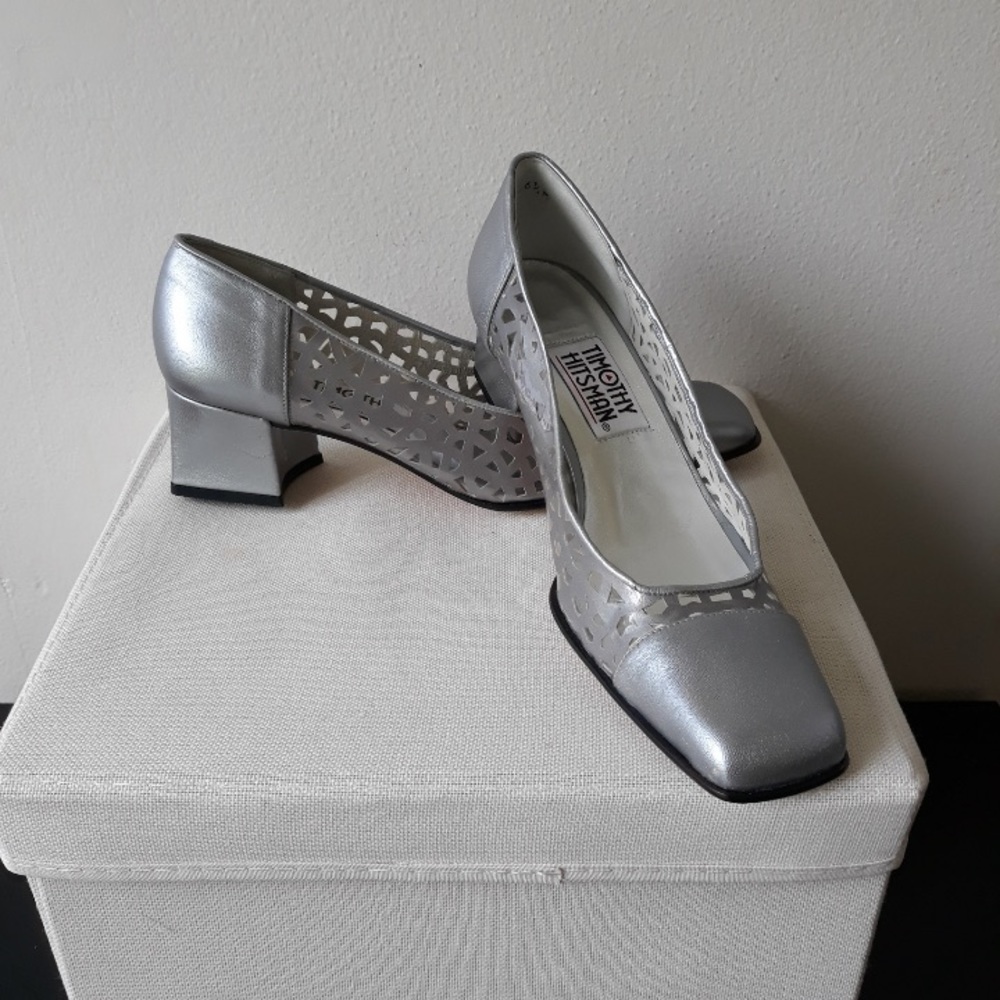 🆕 Timothy Hitsman leather silver 6.5 NWOT
